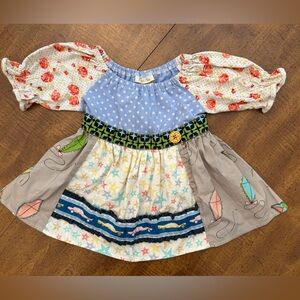 Matilda Jane Tunic with Tie Waist and Kite Print Toddler Girls Size 2